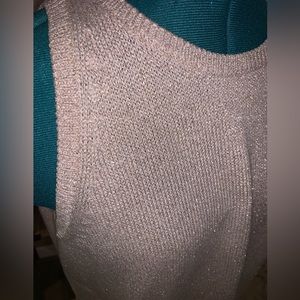 Loft sleeveless sweater with gold shimmer!